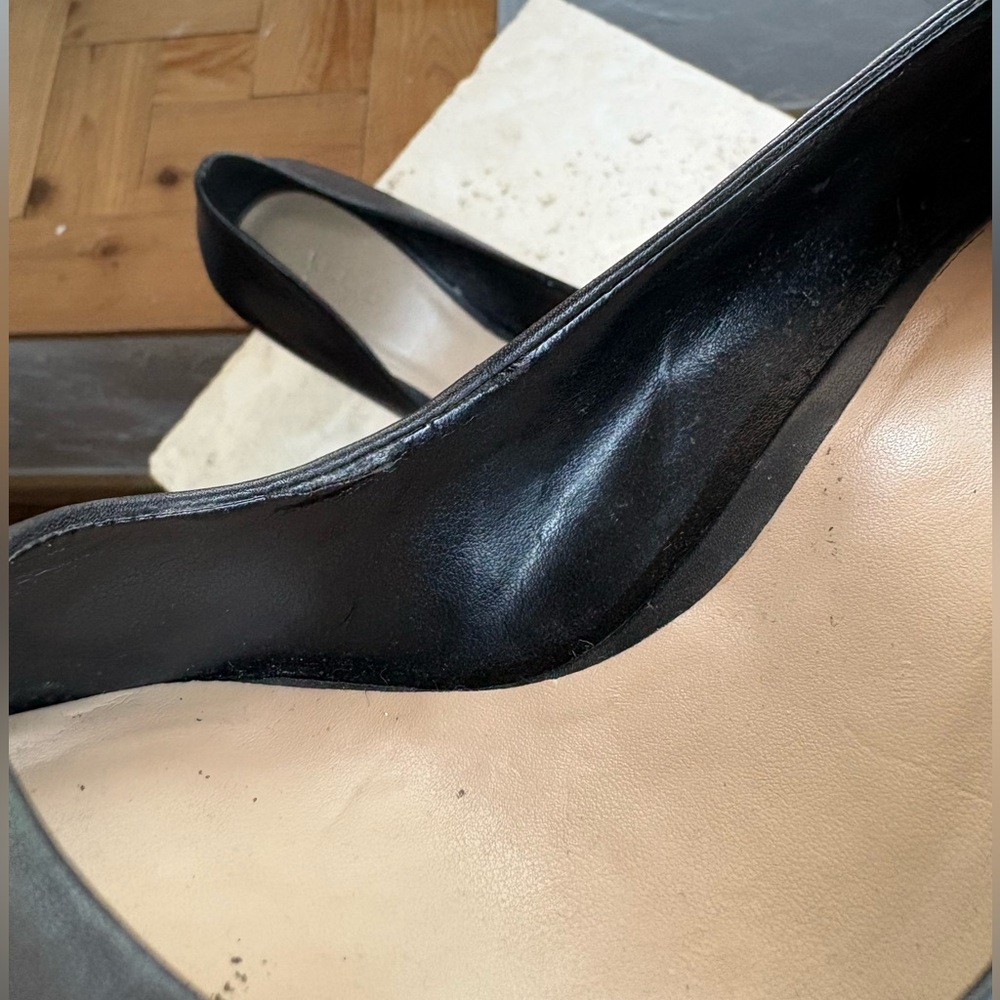 Aldo Stasya Black Leather Pointed-Toe Stiletto Pump sz 8.5 preloved - Picture 7 of 9